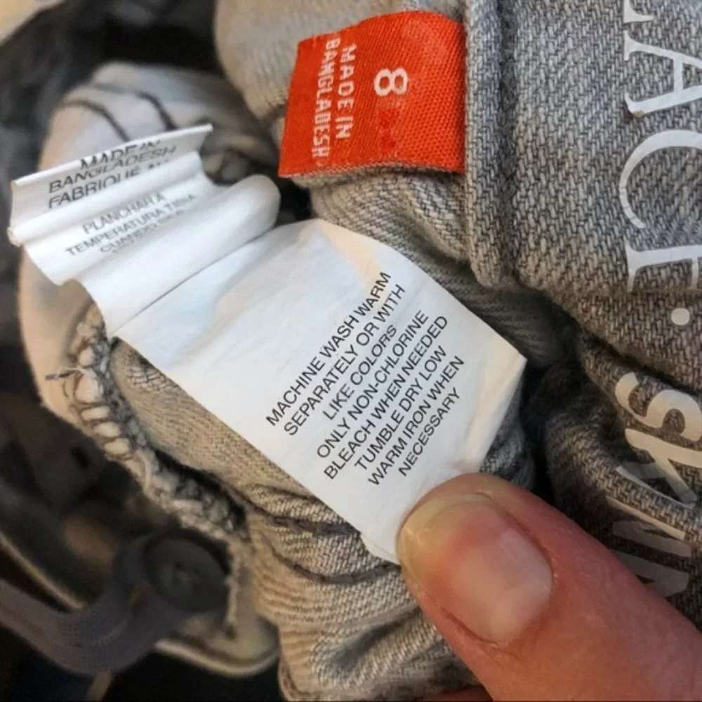 Boys gray skinny jeans Sz 8 - Picture 8 of 8